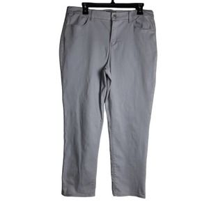 CHICO'S WOMENS 2 HIGH-RISE COTTON BLEND BLUE STRETCH POCKETS ANKLE‎ JEANS